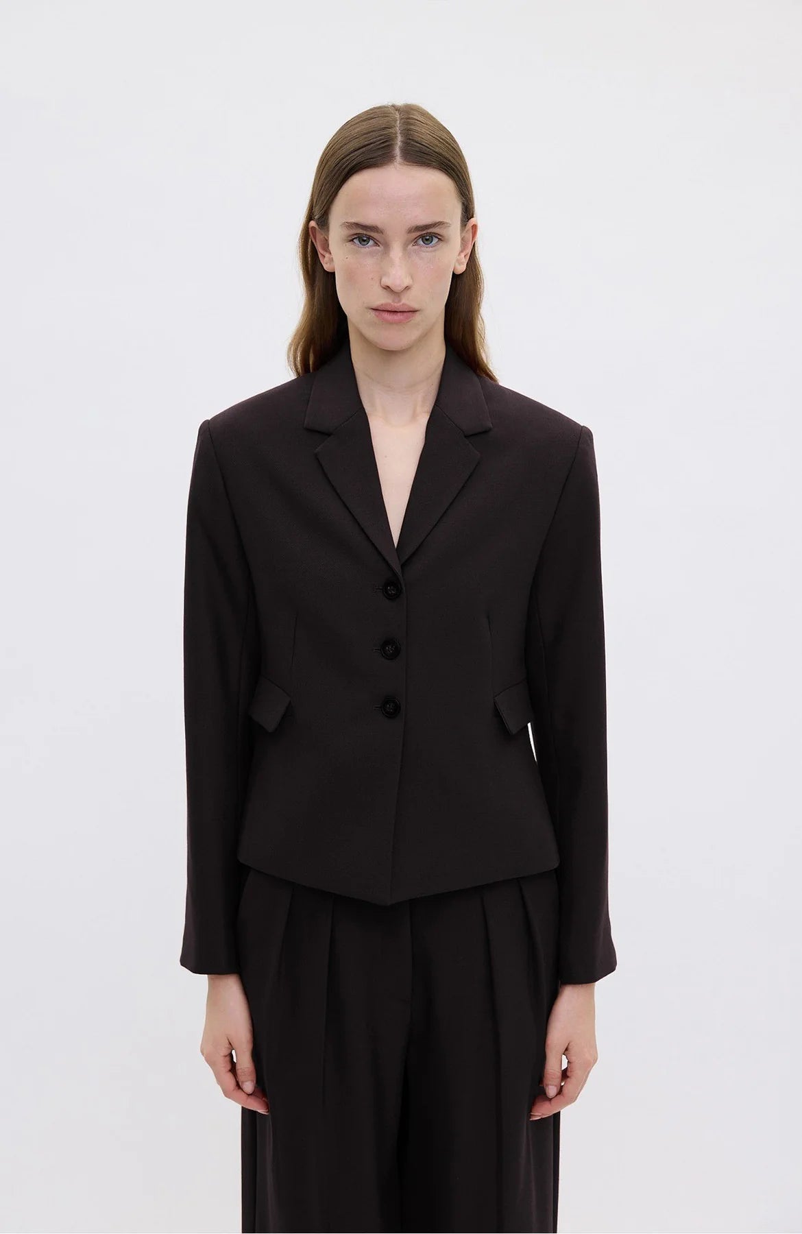 Jenny Blazer Dark Brown Melange