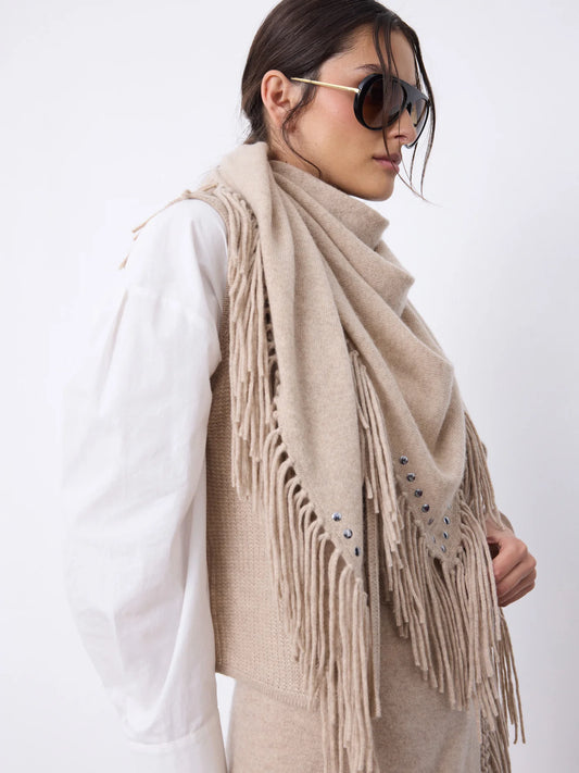 Mina Cashmere Scarf Sandstone