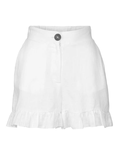 Mynthe Linen Shorts White