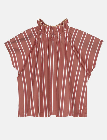 Ada Top Berry Stripe