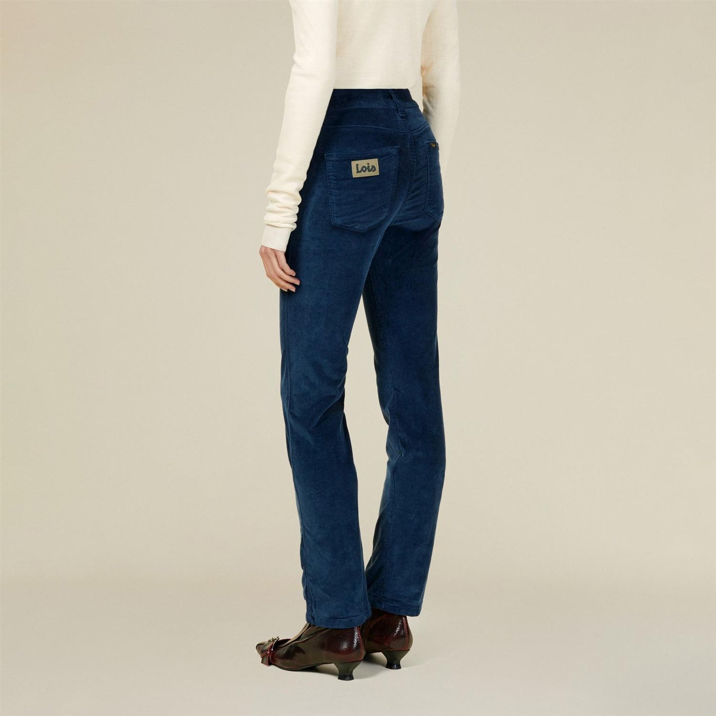 Malena Micro Cord Soft Navy