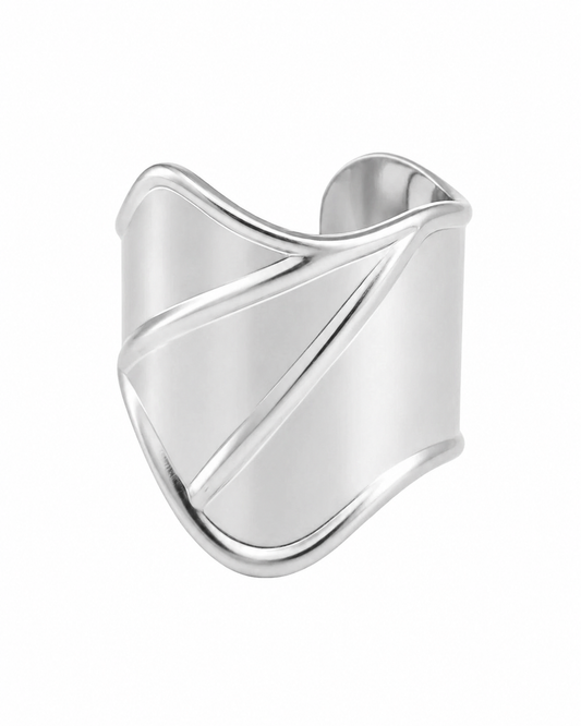Abstract Bracelet Silver