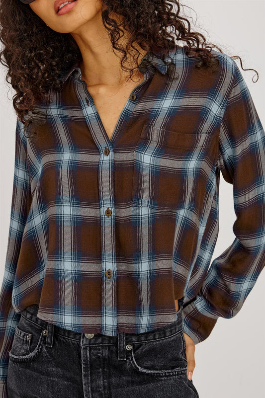 Malin Shirt Espresso Indigo