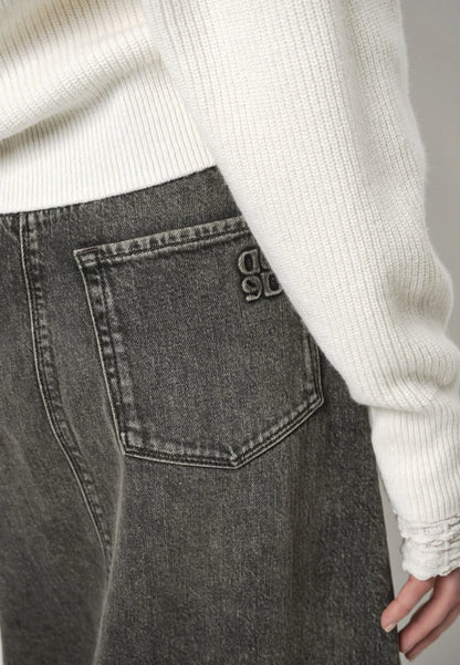 Feral Denim Maxi Skirt Hazelnut Haze