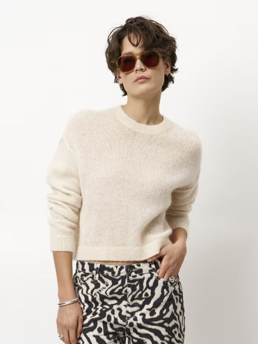 Ariama Crewneck Sweater Milk Oatmeal Cream