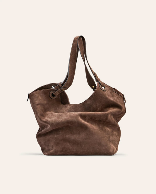 Soho Shoulder Bag Umber Suede