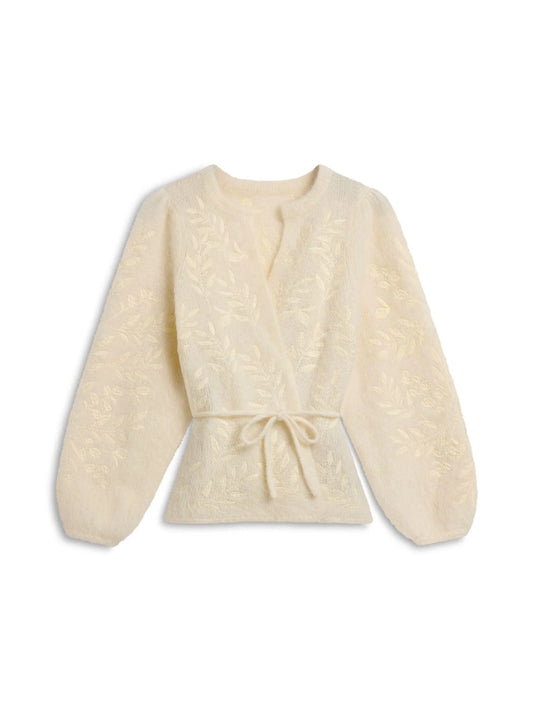 Fiola Chunky Cardigan Bright White