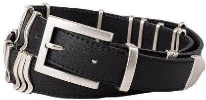 Rattle Belt Black Silver