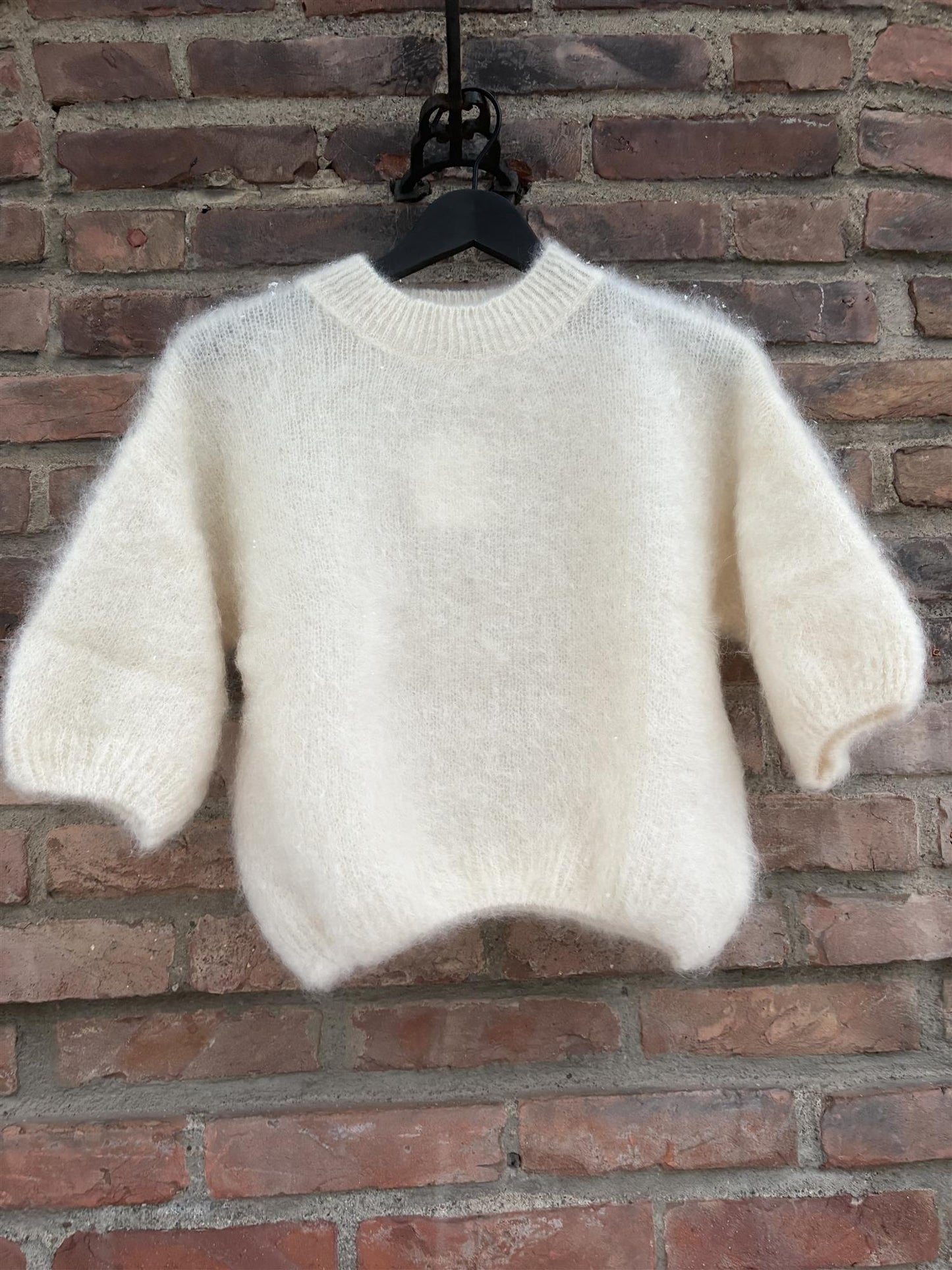 Kid Mohair T-shirt Ecru