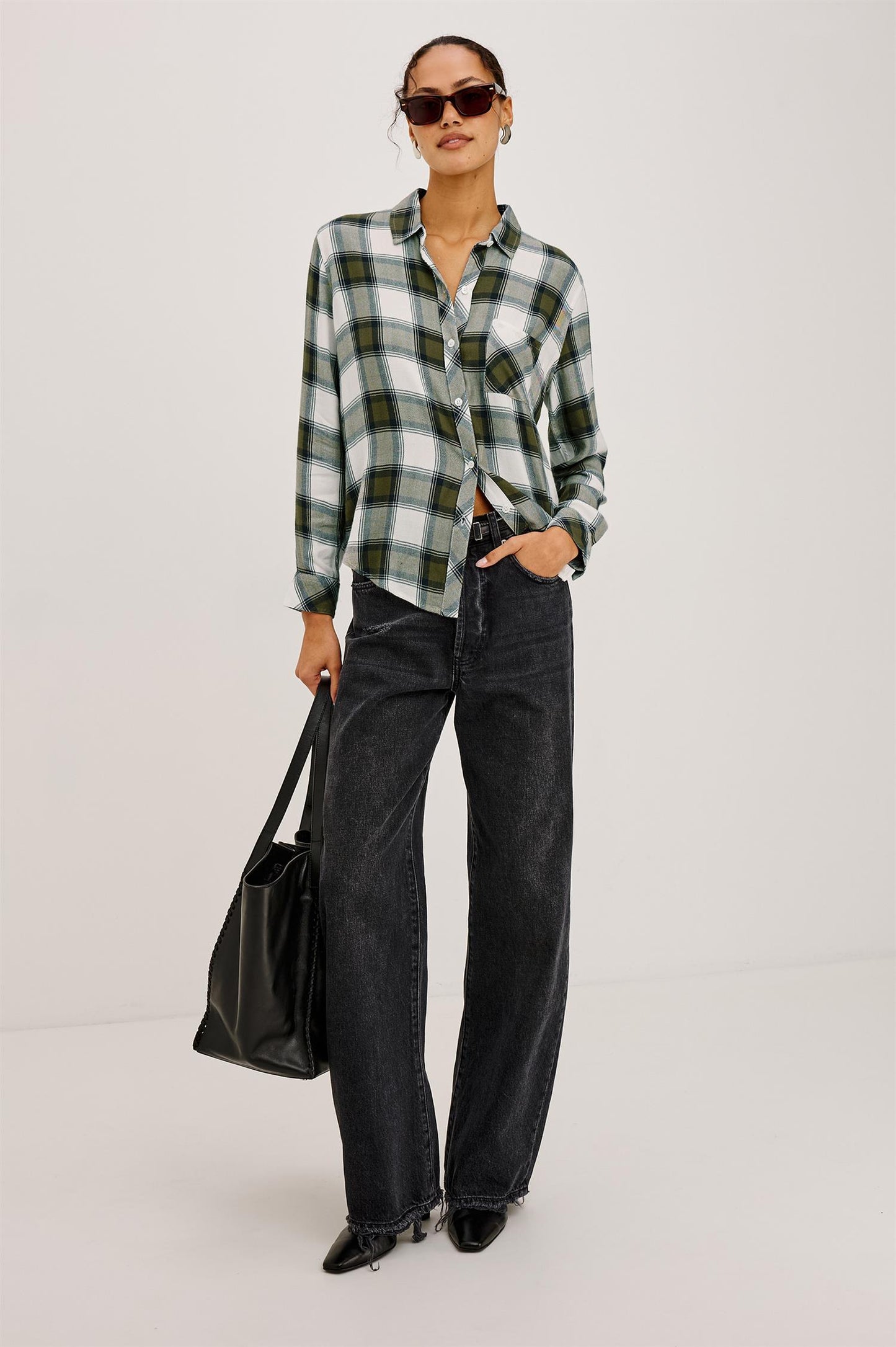 Hunter Shirt Olive Ivory