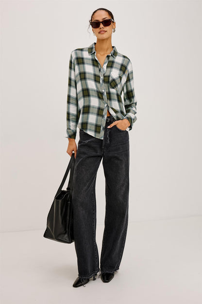Hunter Shirt Olive Ivory