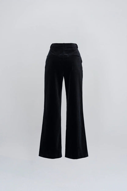 Aime Velvet Black Pants
