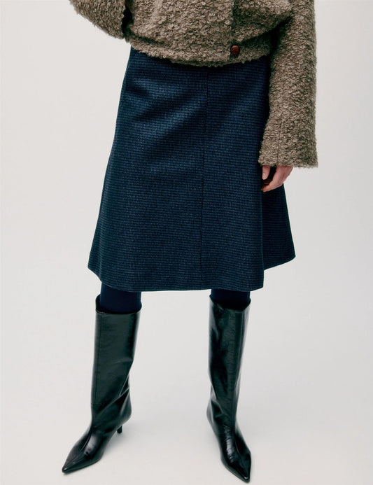 Bello Skirt Tweed Blue