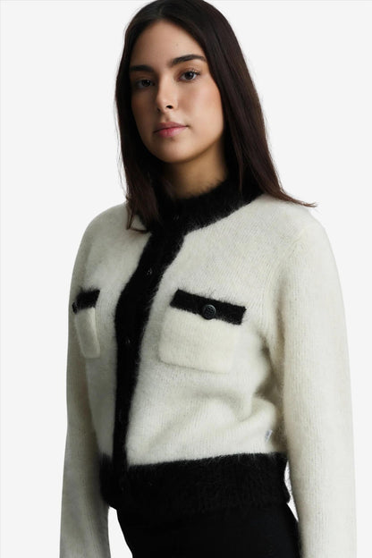 Iggy Chunky Cardigan Bright White
