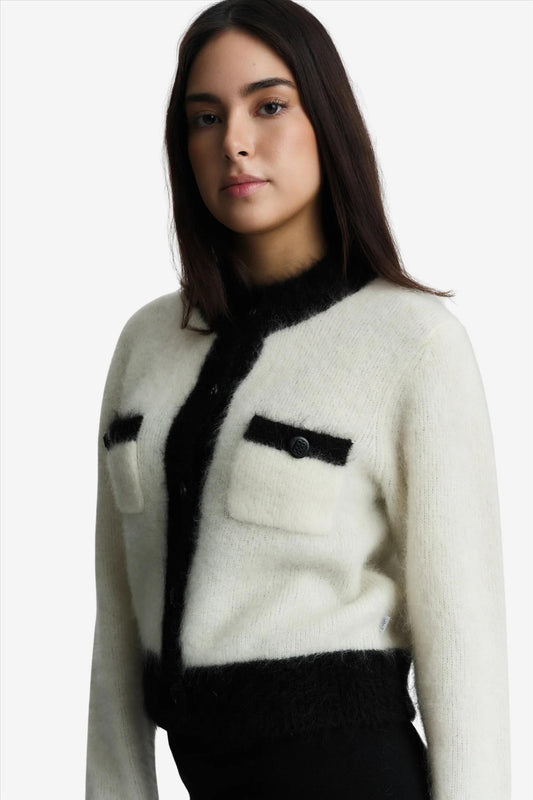 Iggy Chunky Cardigan Bright White