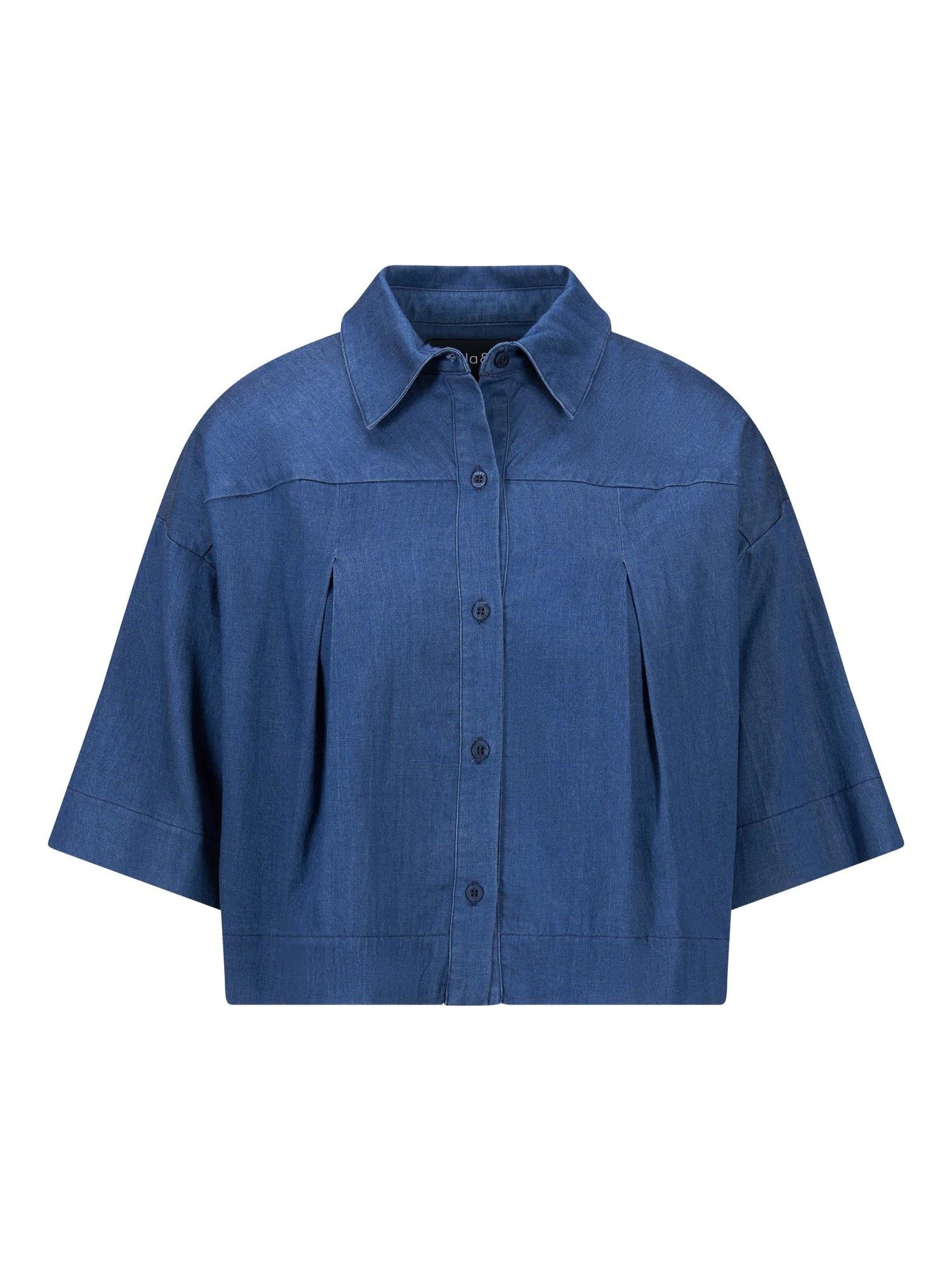 Massy Tencel Shirt Dark Blue