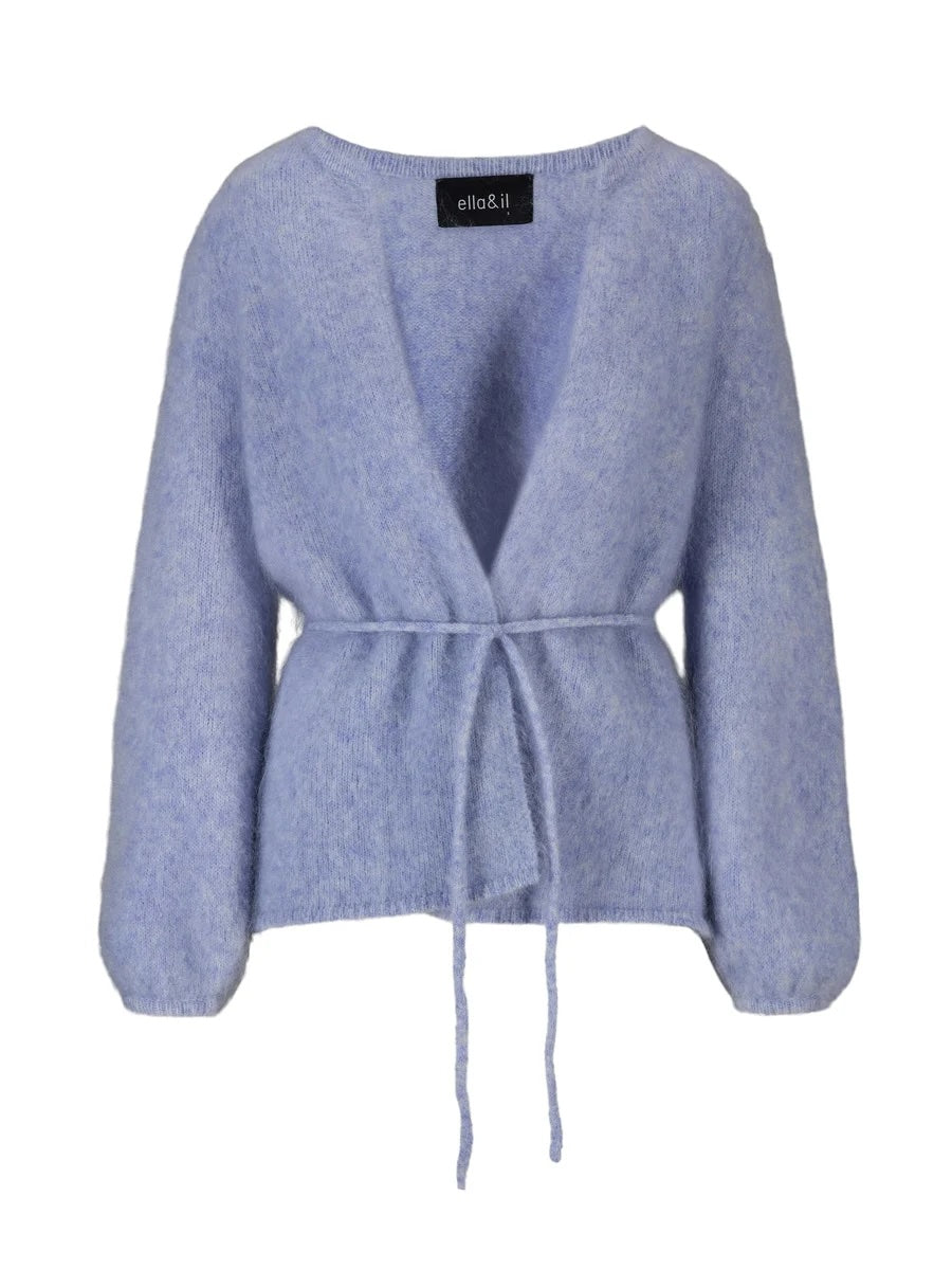 Fredrikke Chunky Cardigan Light Blue