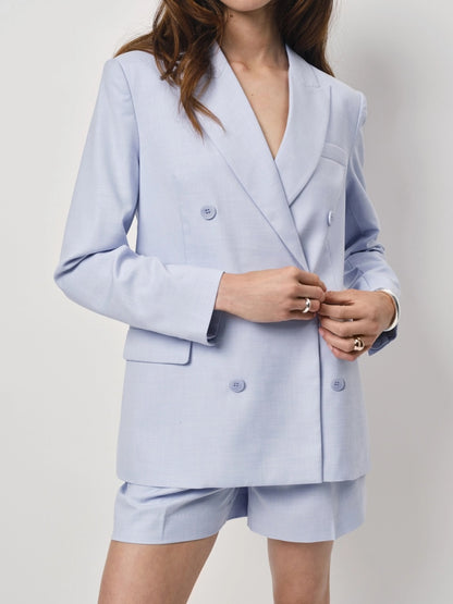 Eagle Relaxed Fit Blazer Crystal Blue