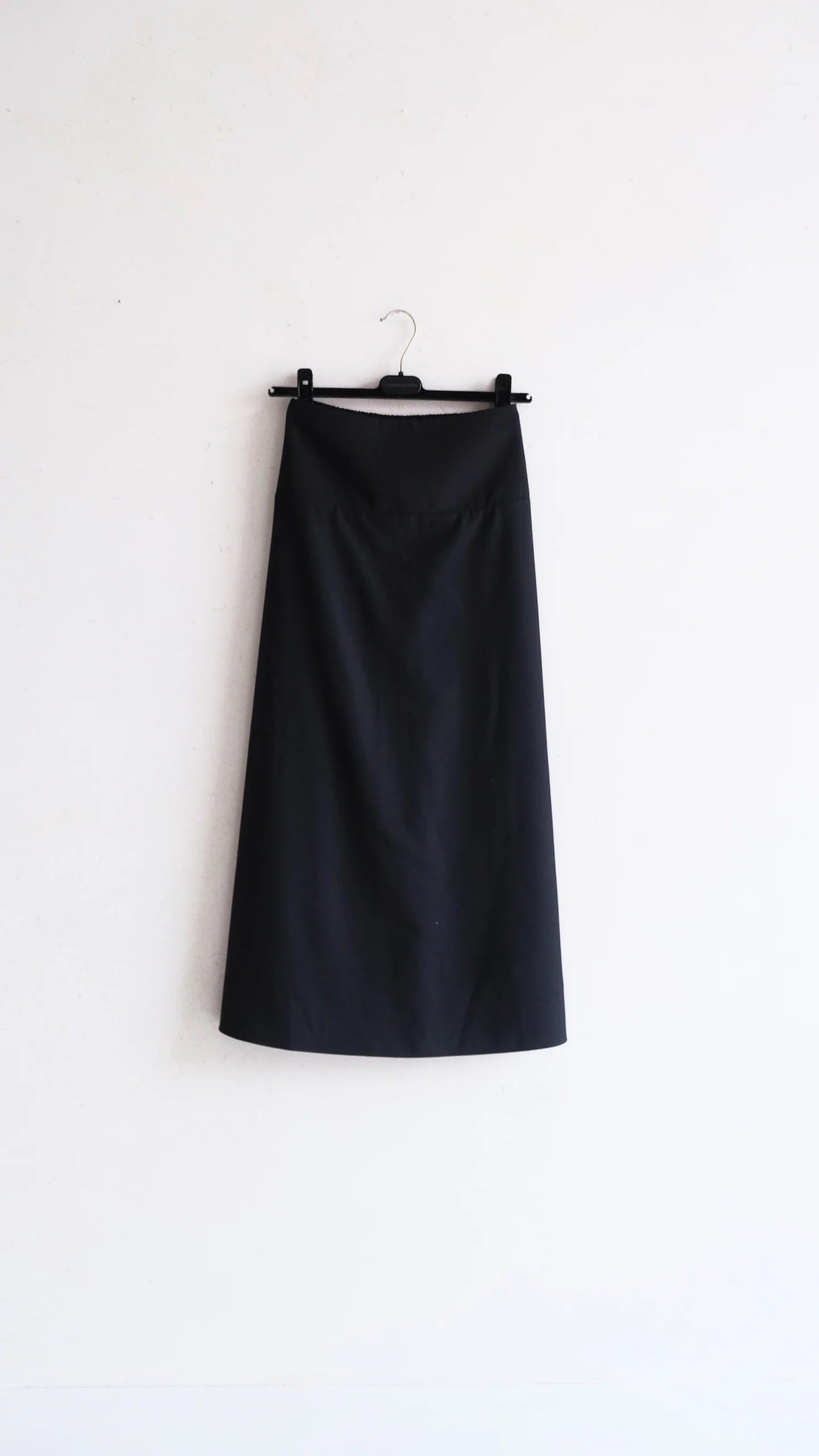 Light Wool Skirt Black