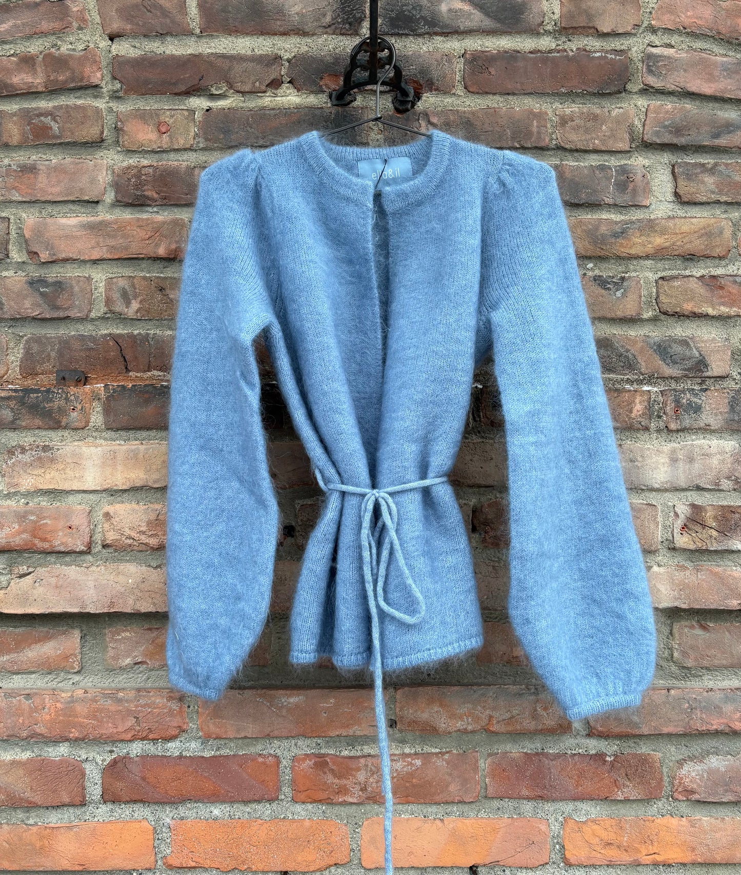 Fredrikke Chunky Cardigan Denim Blue
