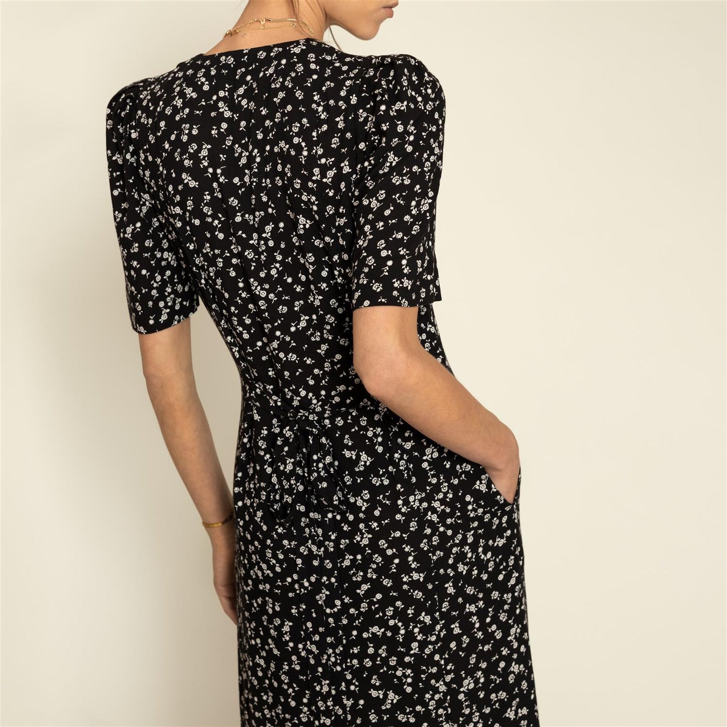 Nima Dress Bloom Black
