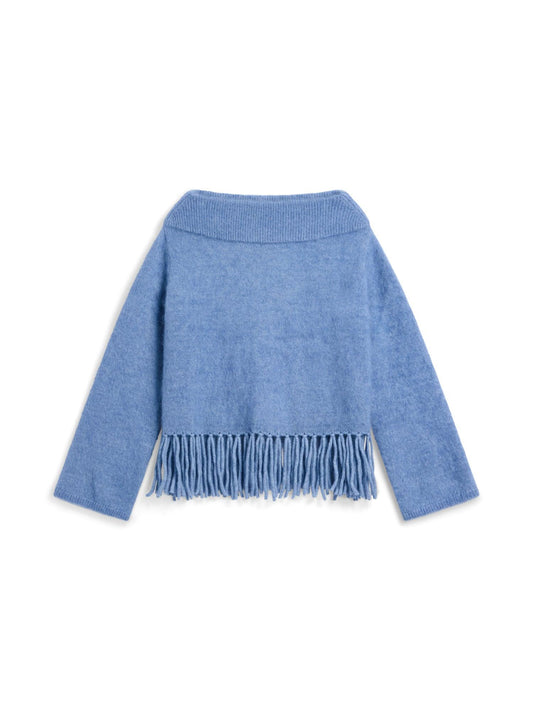 Gine Chunky Sweater Denim Blue