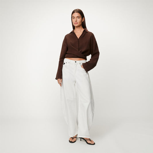 Pia Linen Shirt Chocolate Martini