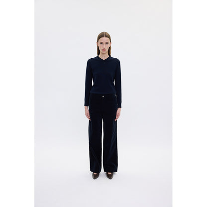 Erica Pants Navy Mini Corduroy
