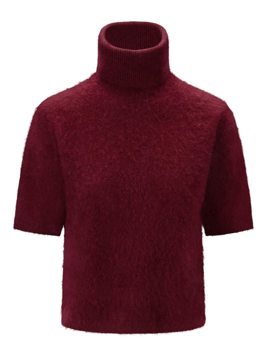 Sunniva Brushed Tee Burgundy