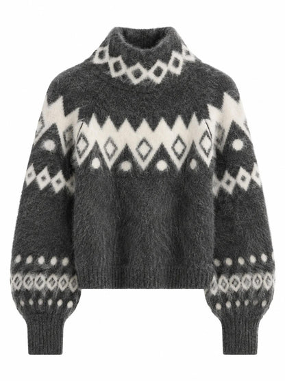 Kylie Chunky Sweater Charcoal