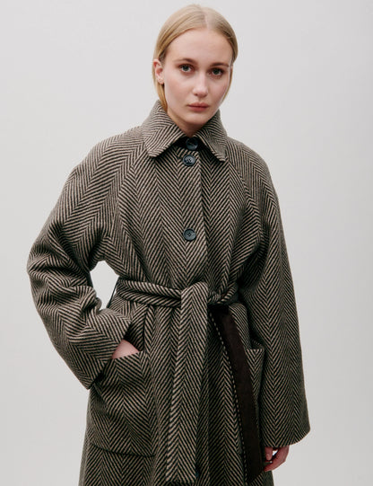 Dyveke Coat Herringbone