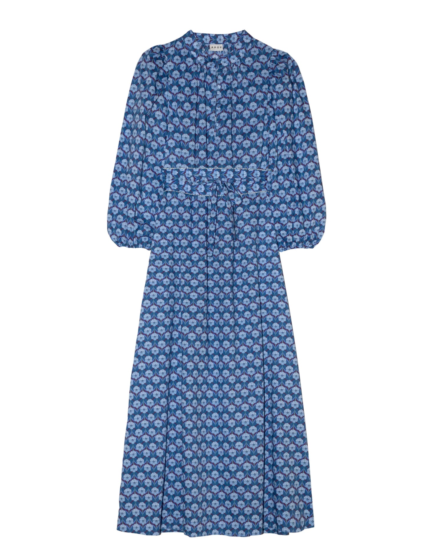 New Maya Dress Chevron Blue