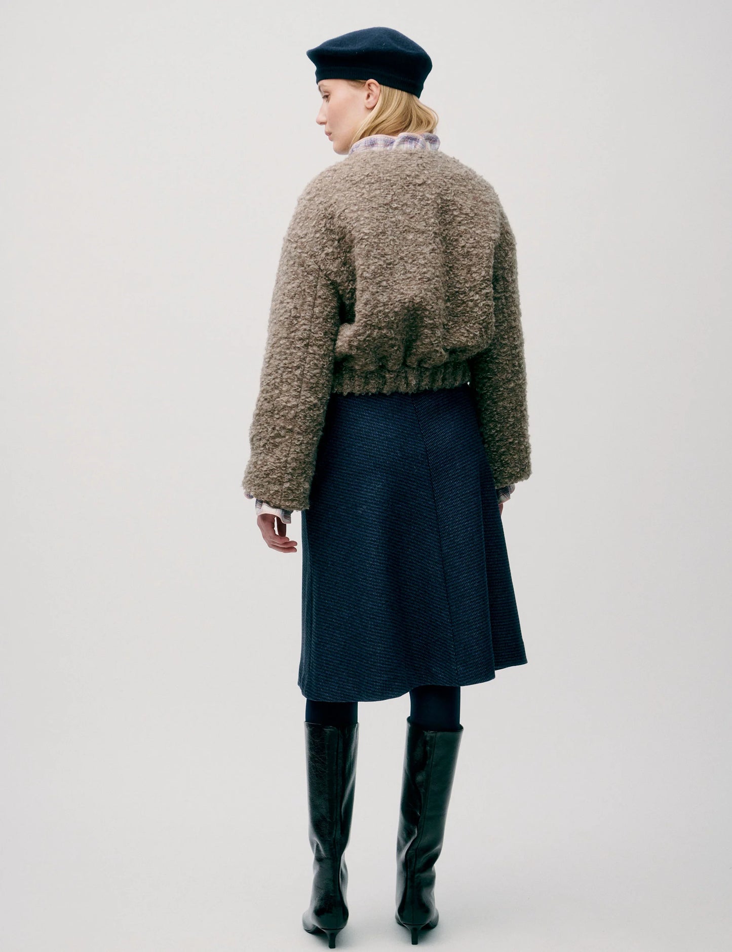 Bello Skirt Tweed Blue