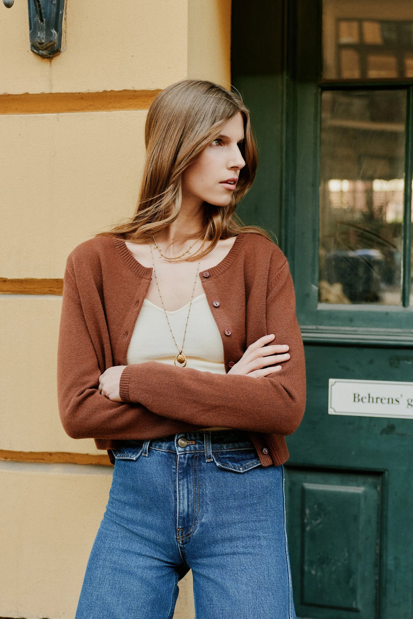 Astrid Cardigan Cash Brown