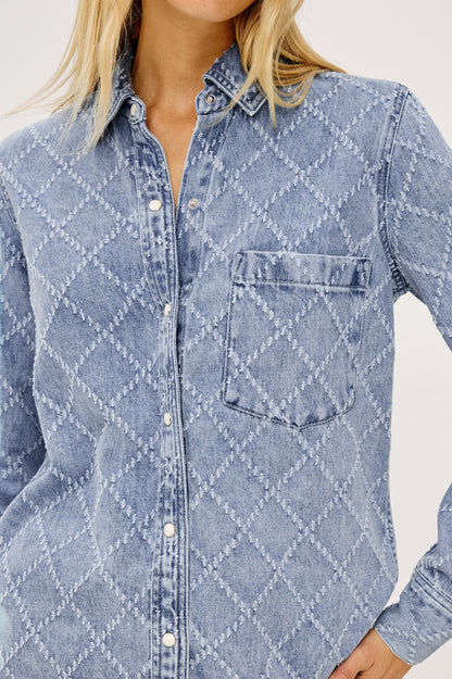 Atticus Shirt Diamond Distress
