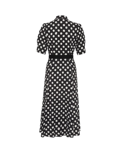 Charlotte Dress Creme Fleur Black