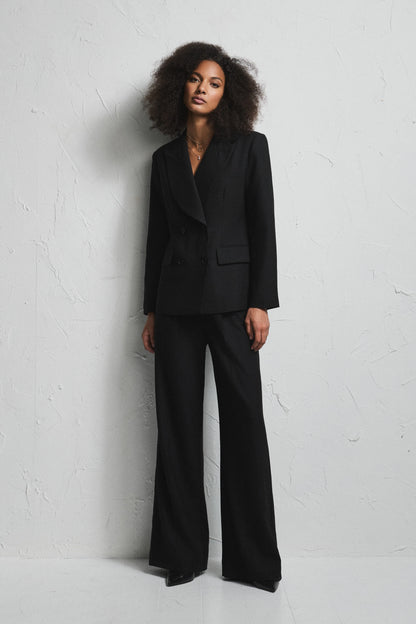 Francis Wool Jacket Black