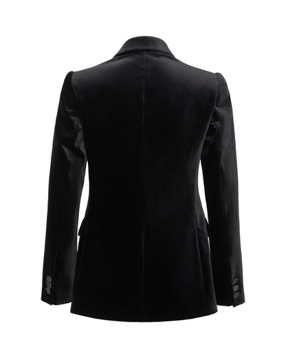 Francis Velvet Jacket Black