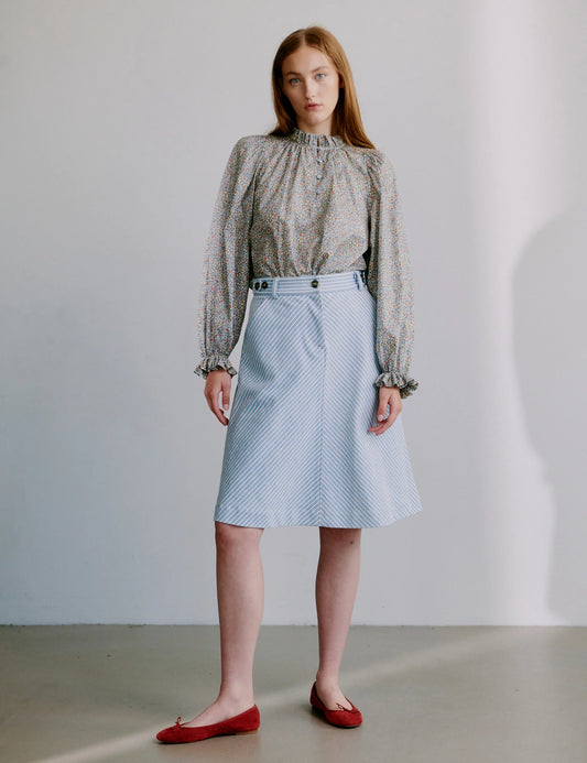 Becca Skirt Milky Stripe