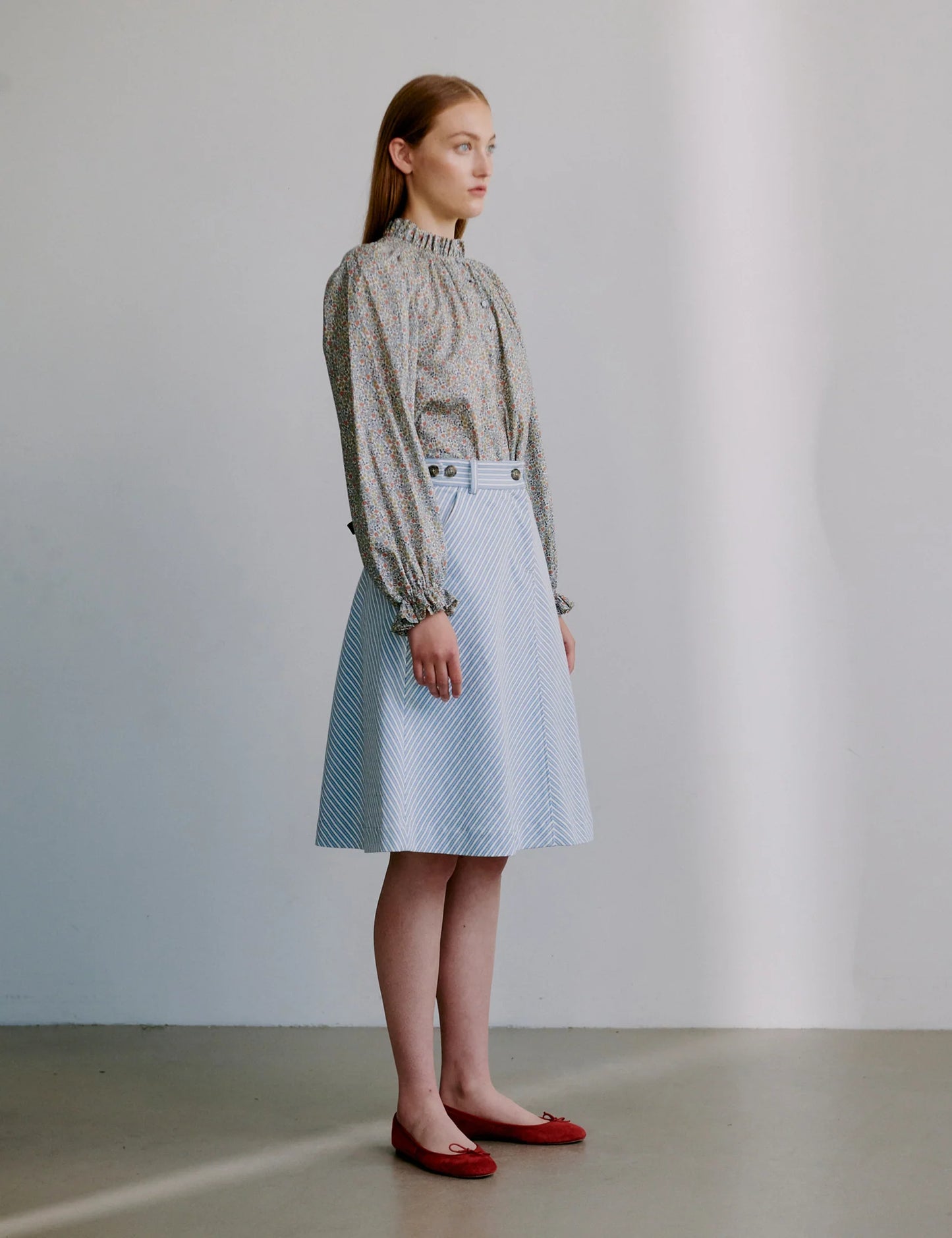 Becca Skirt Milky Stripe