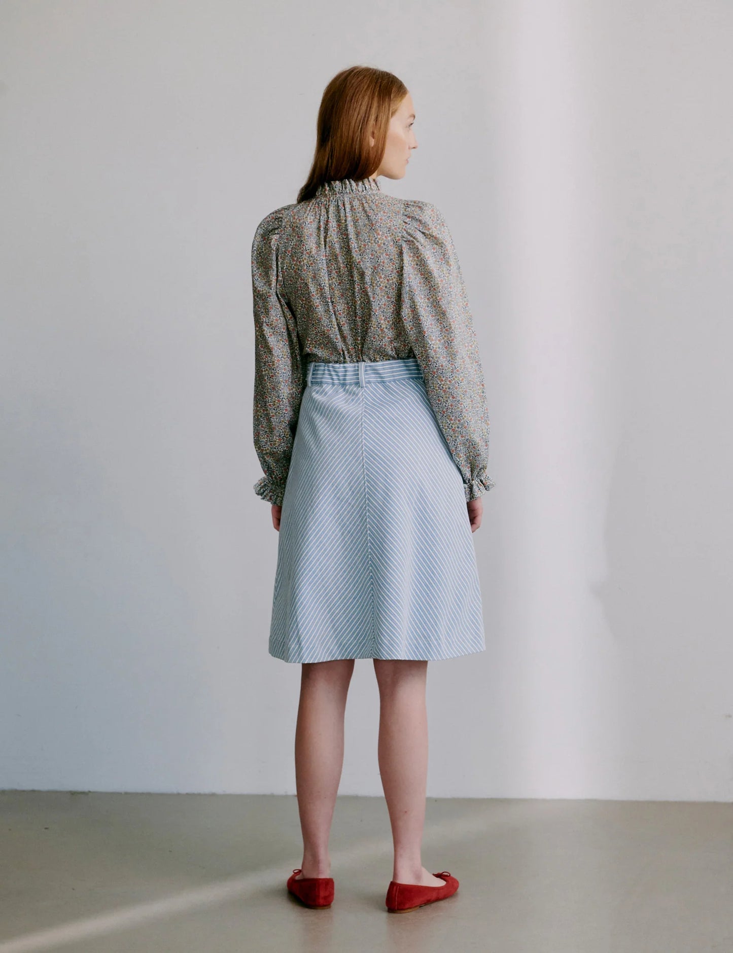 Becca Skirt Milky Stripe