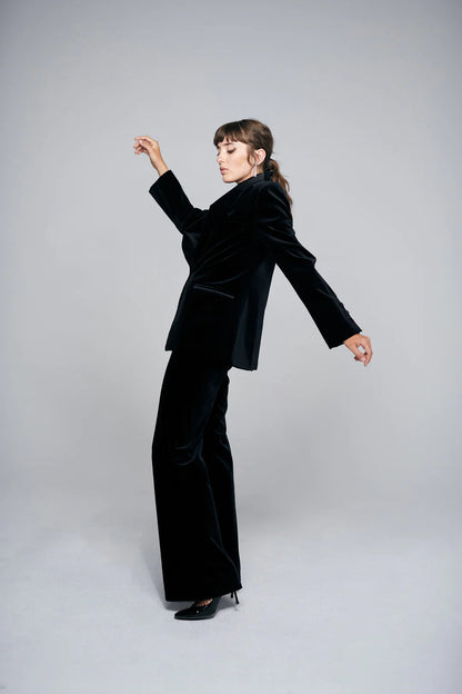 Beau Velvet Jacket Black