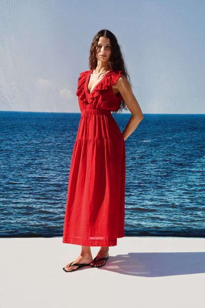 Beaux Dress Tomato