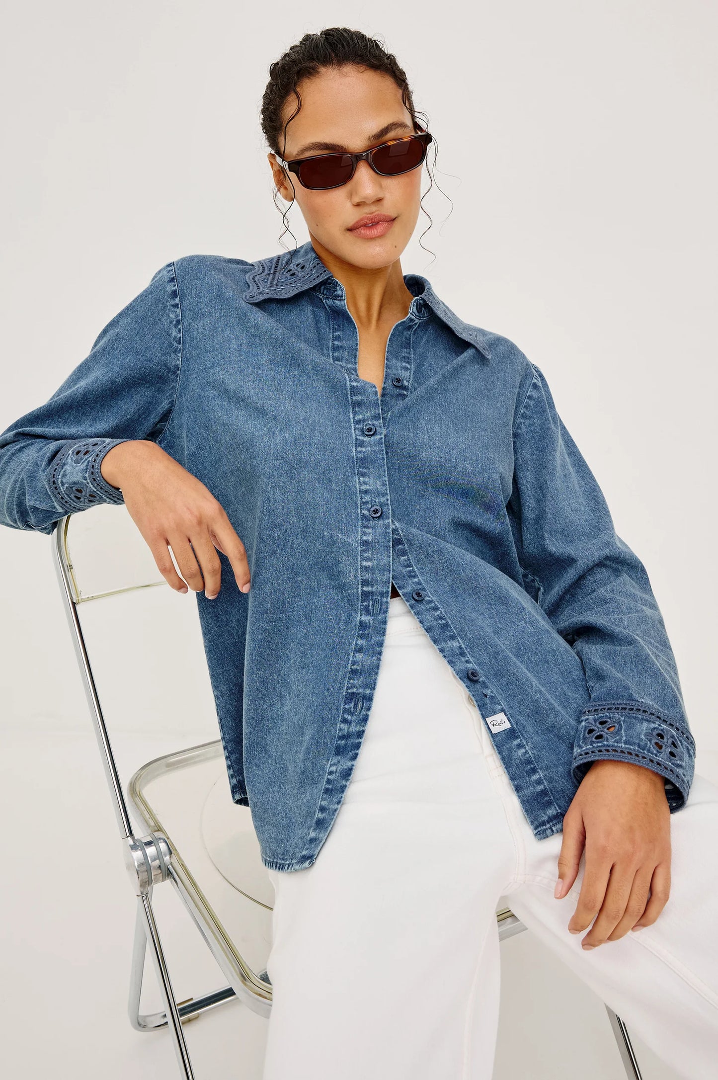 Bethany Shirt Antique Blue