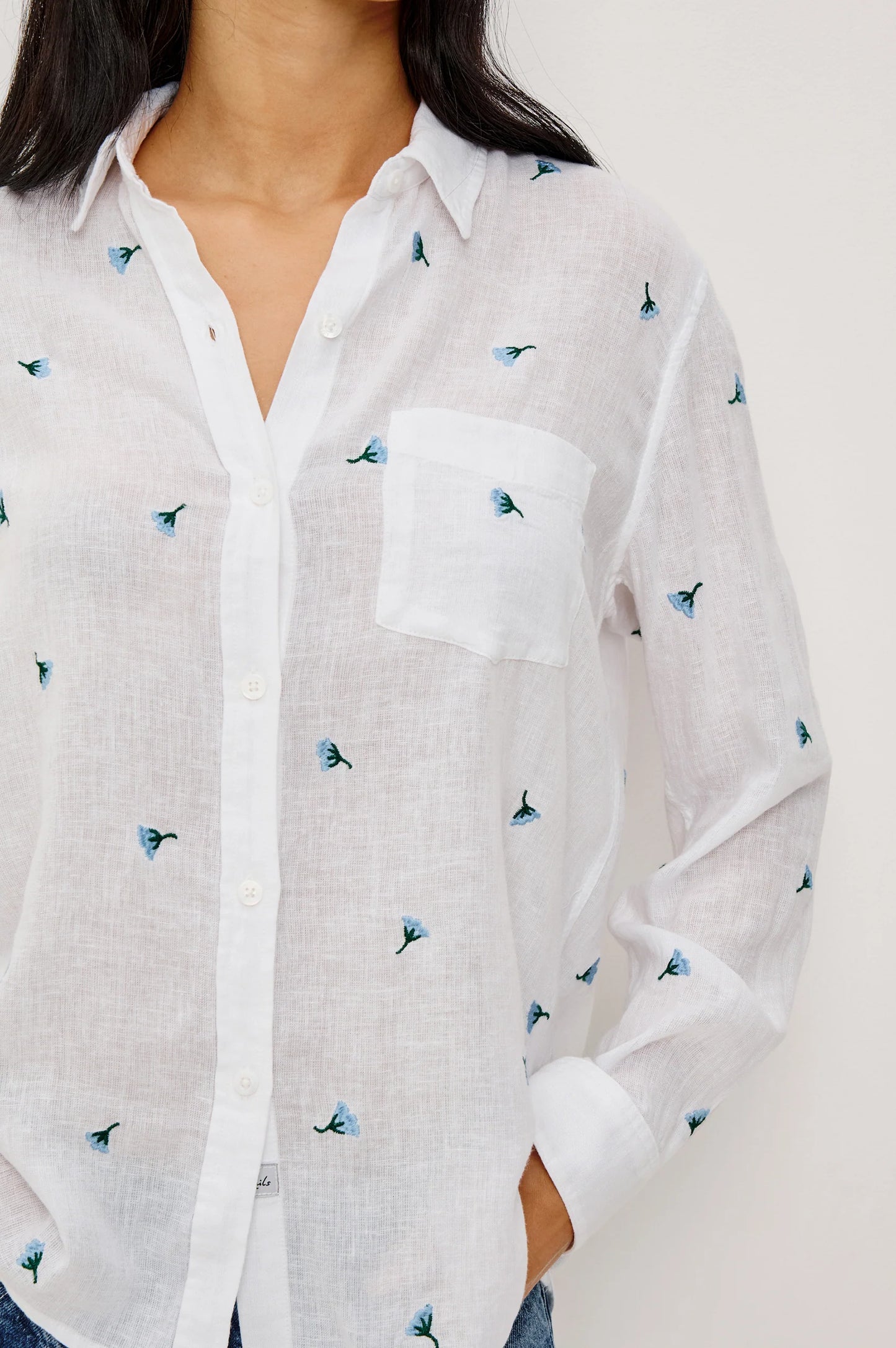 Charli Shirt Bluebell Carnations
