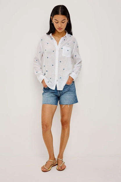 Charli Shirt Bluebell Carnations