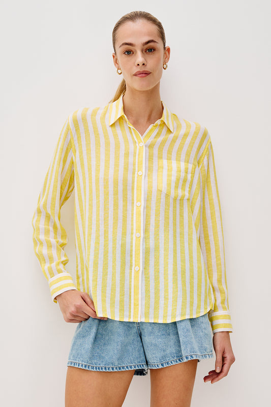Charli Shirt Daffodil Stripe