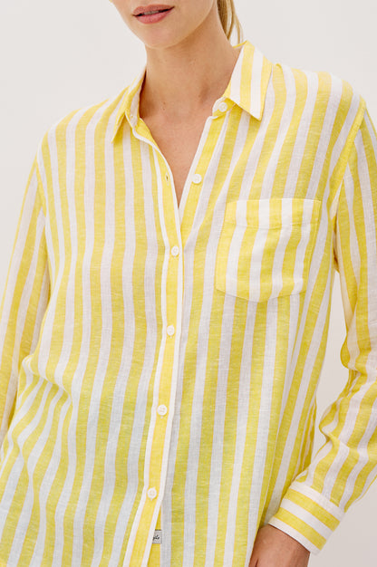 Charli Shirt Daffodil Stripe