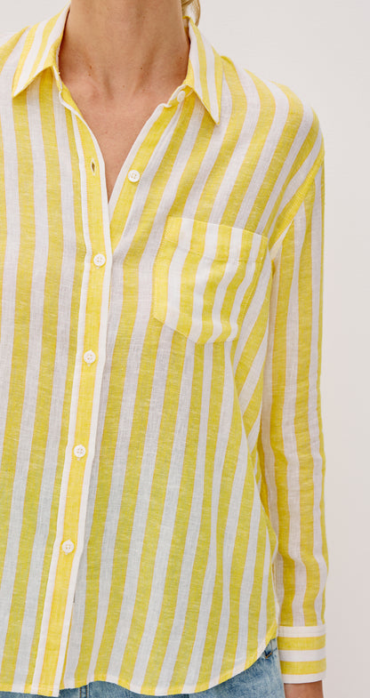 Charli Shirt Daffodil Stripe