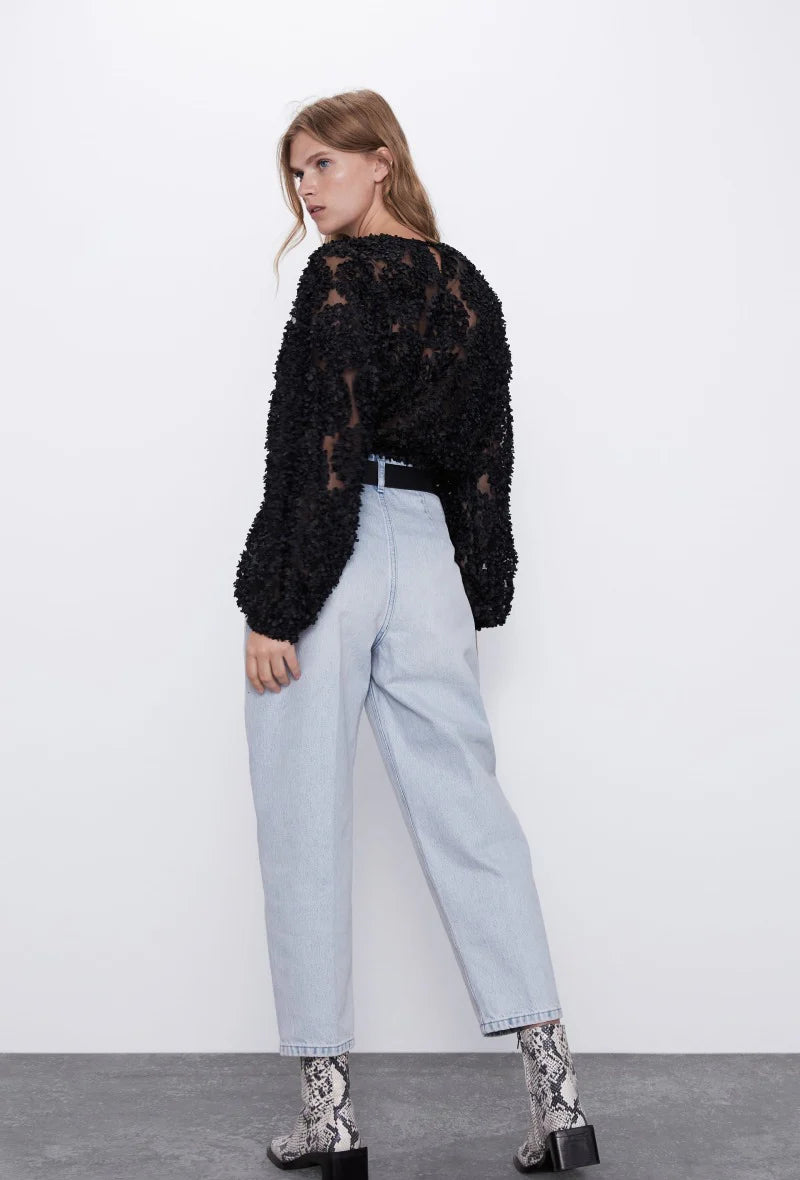 Tyll Flower Black